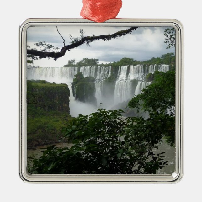 Iguazu Falls Argentina Metal Tree Decoration (Front)