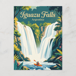 Iguazu Falls Argentina Postcard