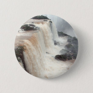 Iguazu Falls Brazil / Argentina 6 Cm Round Badge