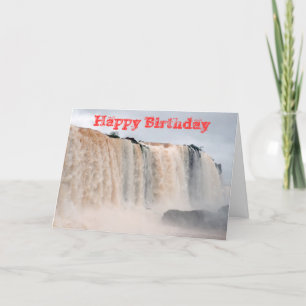 Iguazu Falls Brazil / Argentina Holiday Card