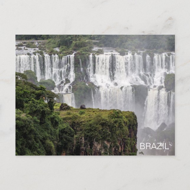Iguazú Falls Brazil Waterfall Travel Postcard (Front)