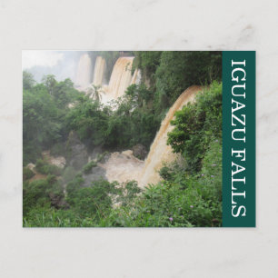 iguazu falls jungle postcard