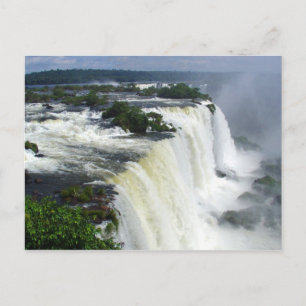 Iguazu falls postcard