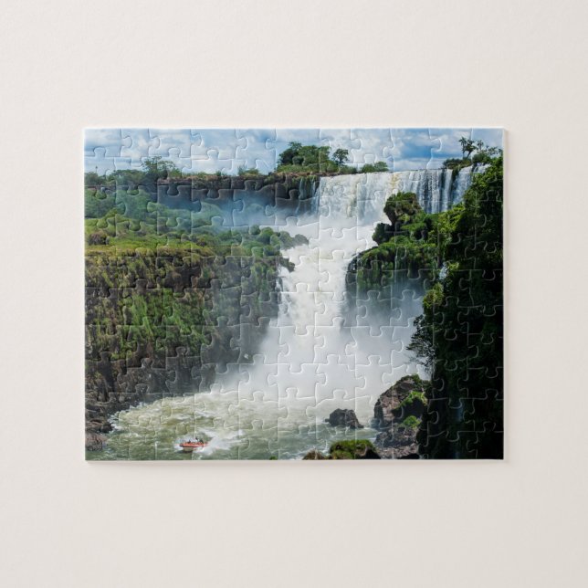 Iguazu Falls Surround By Jungle Jigsaw Puzzle (Horizontal)