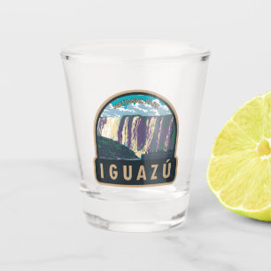 Iguazu National Park Argentina Travel Art Vintage Shot Glass