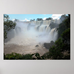 Iguazu Waterfall Argentina/Brazil Divide Photo Poster
