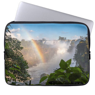 Iguazú Waterfalls With Rainbow, Argentina Laptop Sleeve
