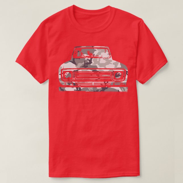 IH Scout II classic 4x4 truck 1979 urban camo T-Shirt (Design Front)