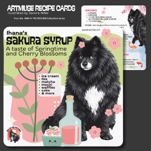 IHANAS SAKURA SYRUP Recipe card- LAPPHUND Card