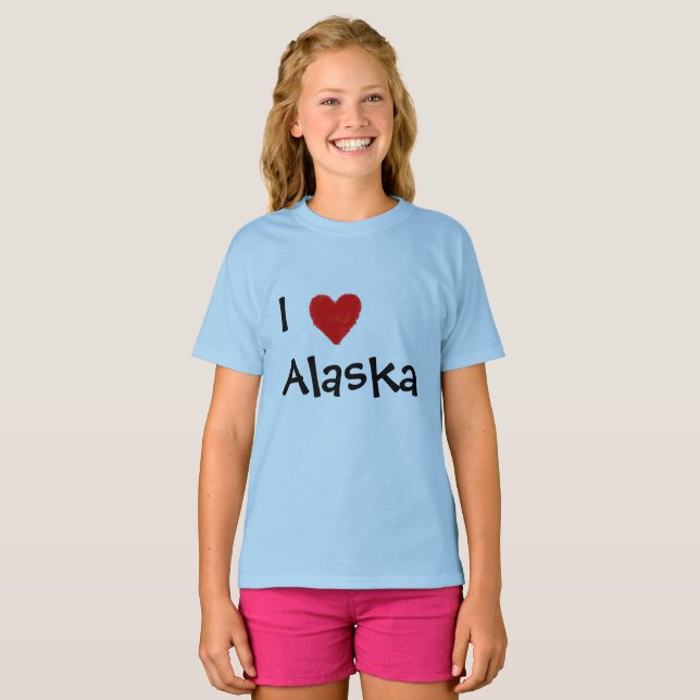 Iheart Alaska T-Shirt (Front Full)