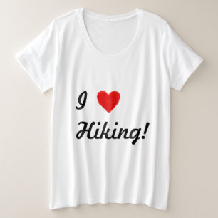 IHEART Hiking Plus Size T-Shirt