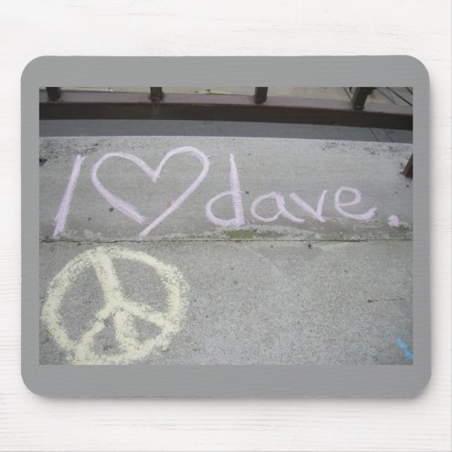 iheartdave mousepad (Front)