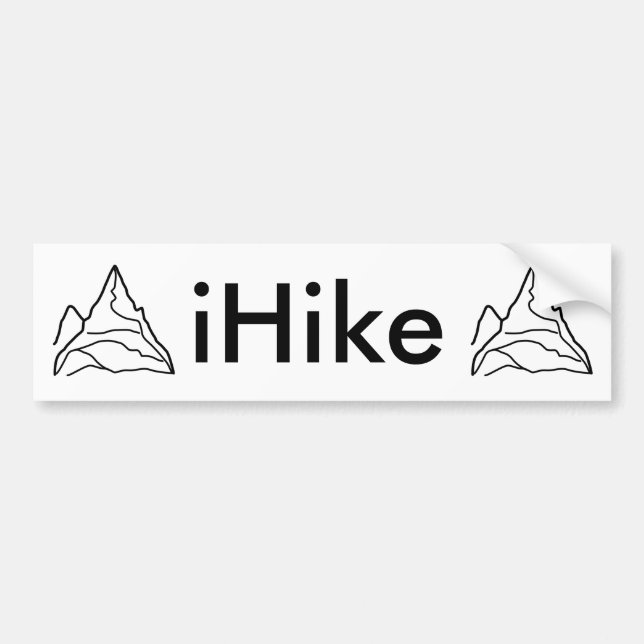 iHike Bumper Sticker (Front)