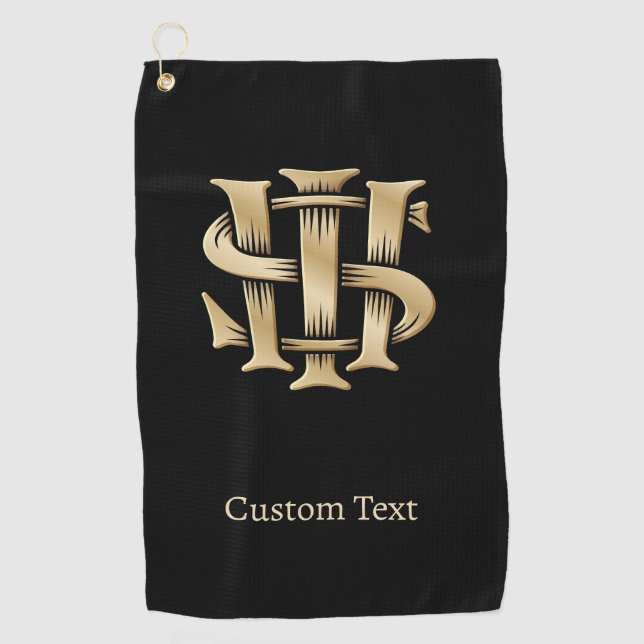 IHS Christogram Golf Towel (Front)