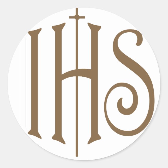 IHS CLASSIC ROUND STICKER (Front)