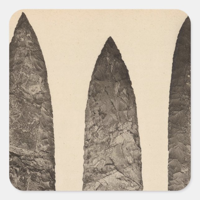 II Stone implements, California Square Sticker (Front)