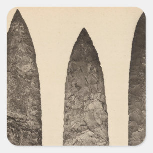 II Stone implements, California Square Sticker