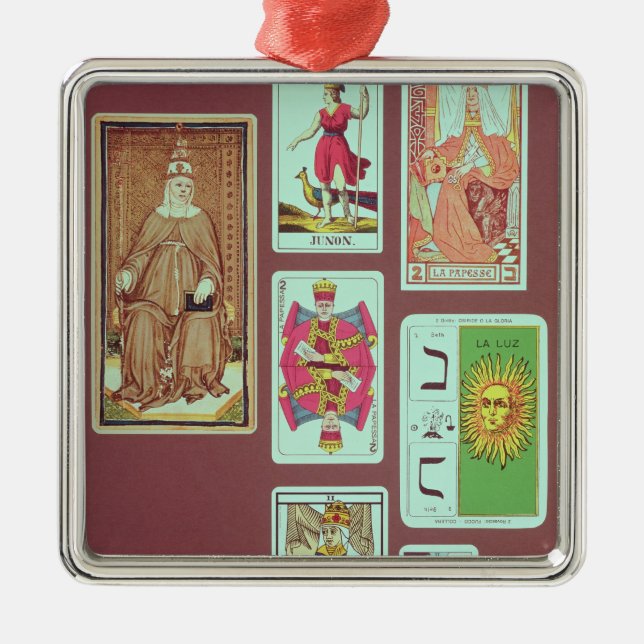 II The High Priestess Metal Tree Decoration (Front)