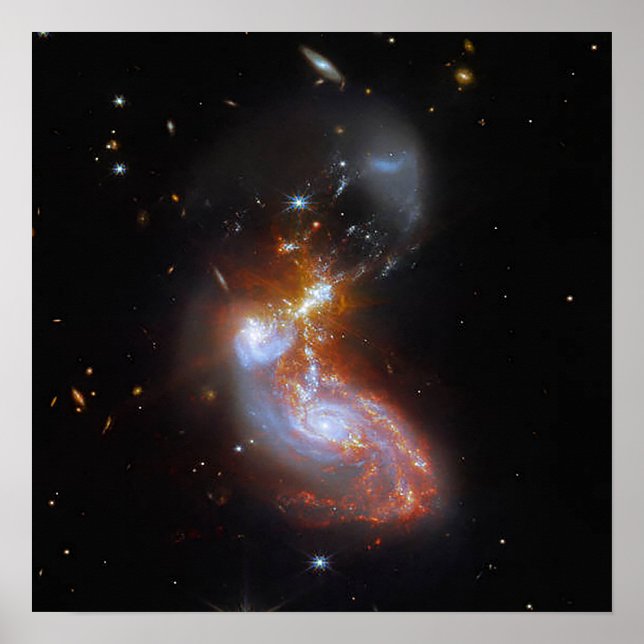 II ZW 96 | Merging Galaxies | JWST Poster (Front)