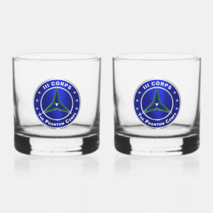 III Armoured CORPS Whiskey Glass