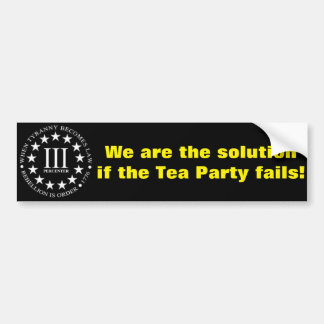 III% BUMPER STICKER