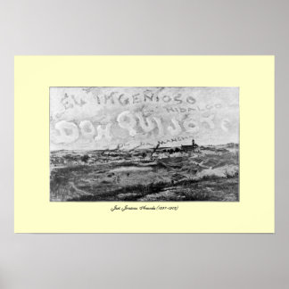 III Centenario-Don Quixote by José Jiménez Aranda Poster