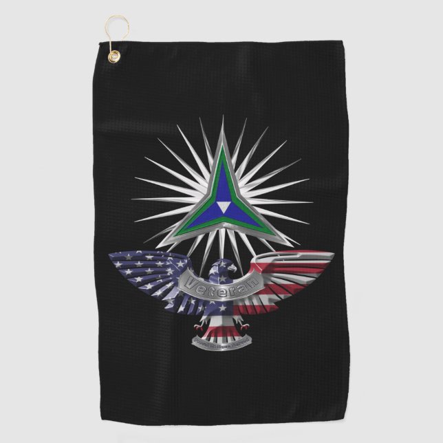 III Corps Phantom Warriors Custom Eagle Golf Towel (Front)