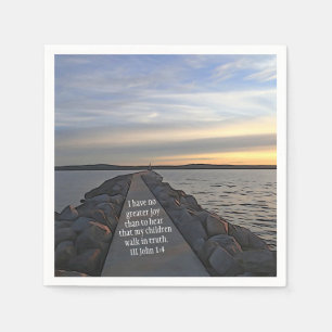 III John 1:4 Bible Scripture Walk In Truth Napkin