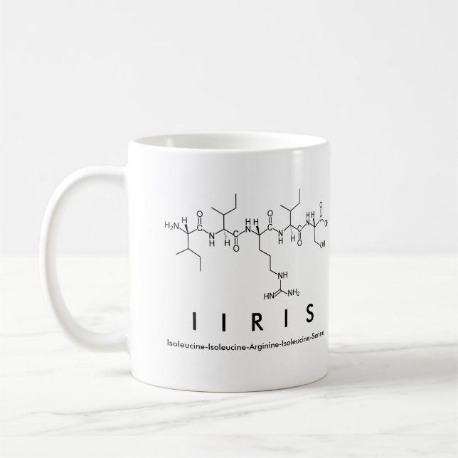 Iiris peptide name mug (Left)