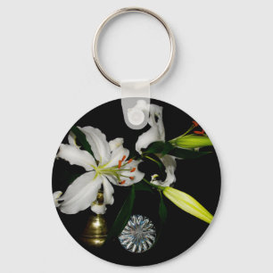 Iirsh Design -Brass and Flower Collection Key Ring