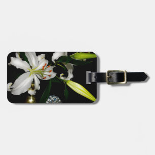 Iirsh Design -Brass and Flower Collection Luggage Tag