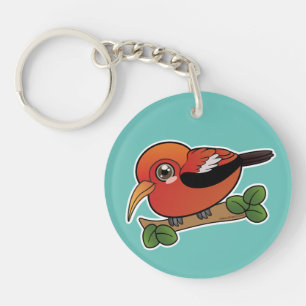 Iiwi Hawaii Forest Bird  Key Ring