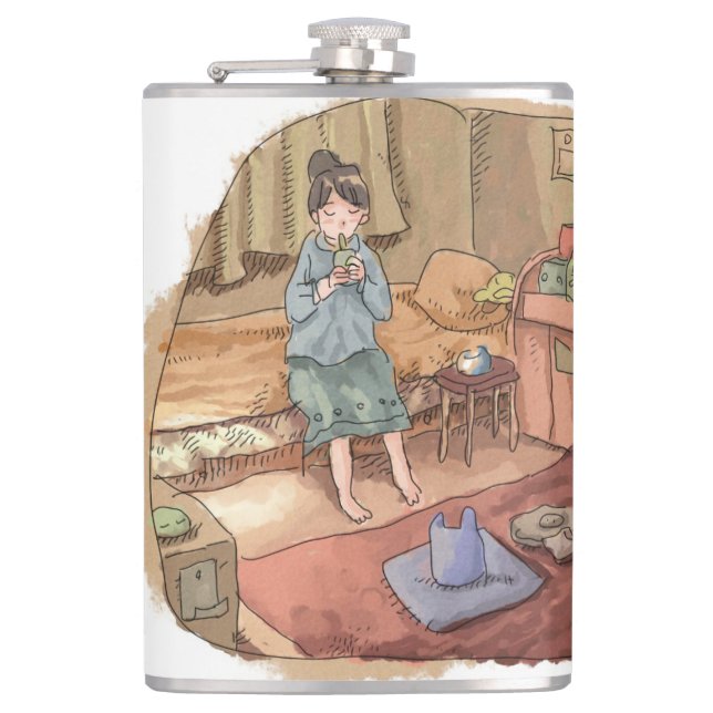 Iji Sakuni Hip Flask (Front)