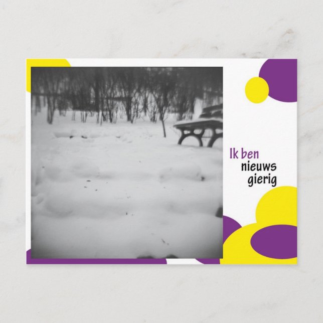 Ik ben nieuwsgierig postcard (Front)