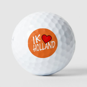 Ik Heart Holland wt on or be6 gbcnt Golf Balls