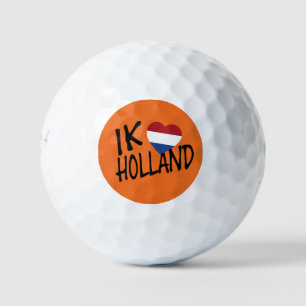 Ik Heartflag Holland bk on or be6 gbcnt Golf Balls