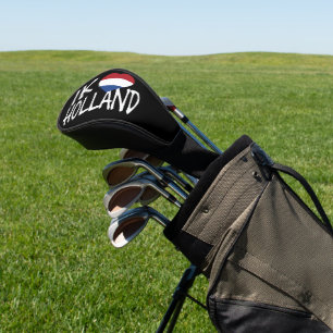 Ik Heartflag Holland wt on bk dccnt Golf Head Cover
