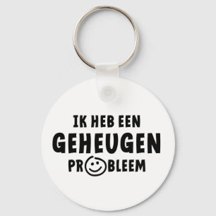 Ik heb een geheugen probleem. Alzheimer, dementie. Key Ring