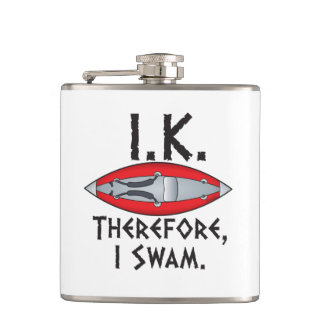 IK Therefore I Swam Kayakers Hip Flask