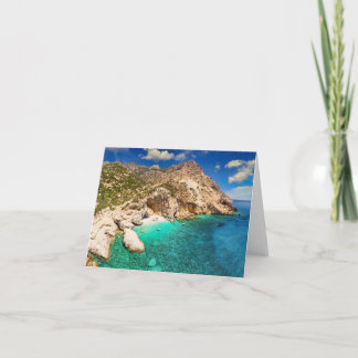Ikaria island, Greece Thank You Card