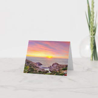 Ikaria island, Greece Thank You Card