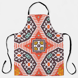 Ikat Aztec: Ethnic Striped Texture Apron