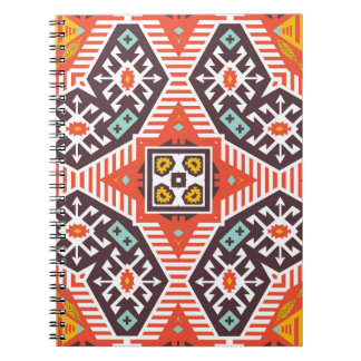 Ikat Aztec: Ethnic Striped Texture Notebook