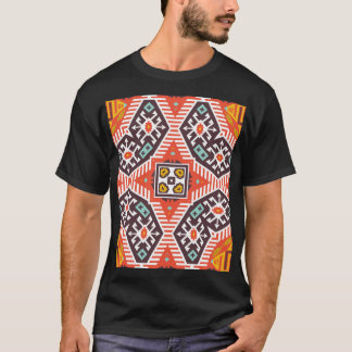 Ikat Aztec: Ethnic Striped Texture T-Shirt
