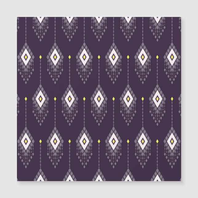 Ikat Chandelier Pattern: Vintage Textile Design (Front)