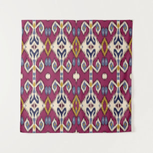 Ikat Chevron: Ethnic Elegance Tapestry