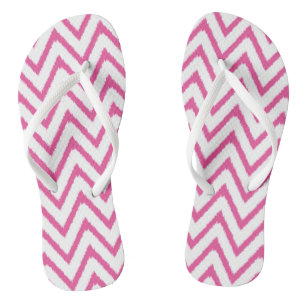 Ikat Chevron in Pink Sandals