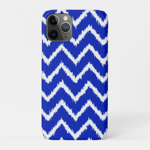 Ikat Chevrons - Cobalt blue and white Case-Mate iPhone Case