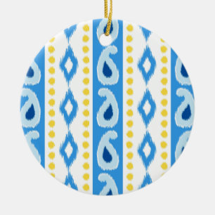 Ikat Design #3 @ Emporio Moffa Ceramic Tree Decoration