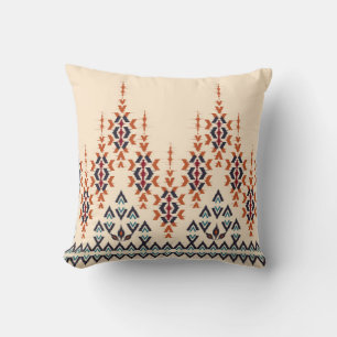 Ikat ethnic abstract beautiful art. Ikat seamless  Cushion